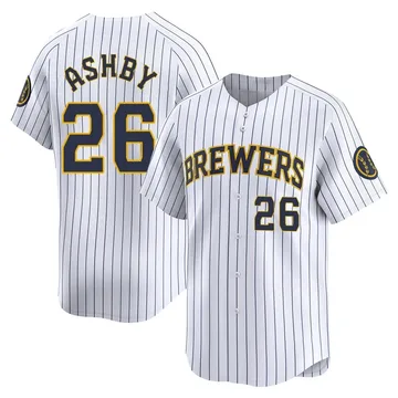 Aaron Ashby Men's Milwaukee Brewers Limited Alternate Jersey - White