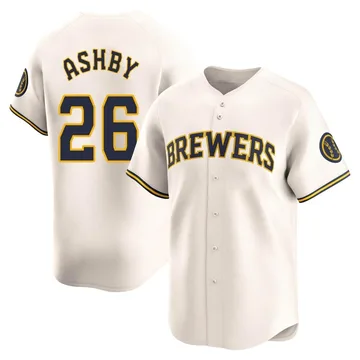 Aaron Ashby Men's Milwaukee Brewers Limited Home Jersey - Cream