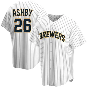 Aaron Ashby Men's Milwaukee Brewers Replica Home Jersey - White