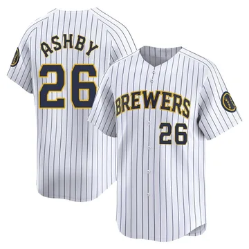 Aaron Ashby Youth Milwaukee Brewers Limited Alternate Jersey - White