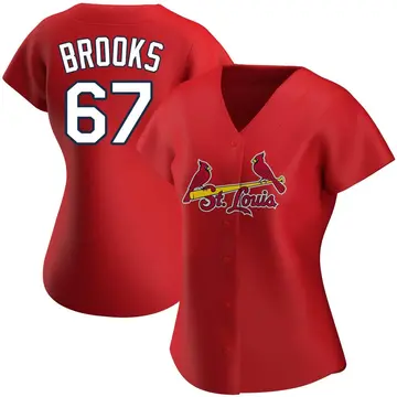 Aaron Brooks Women's St. Louis Cardinals Authentic Alternate Jersey - Red