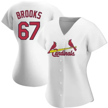 Aaron Brooks Women's St. Louis Cardinals Authentic Home Jersey - White