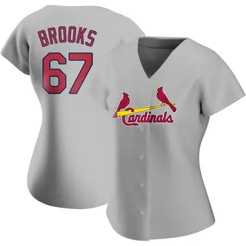 Aaron Brooks Women's St. Louis Cardinals Authentic Road Jersey - Gray