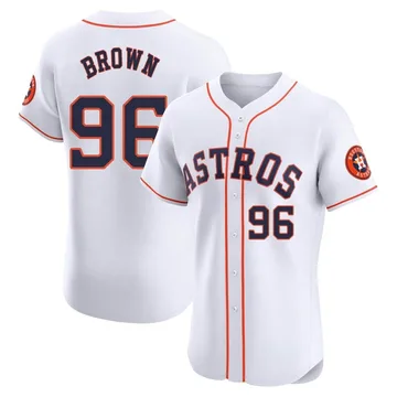 Aaron Brown Men's Houston Astros Elite Home Jersey - White