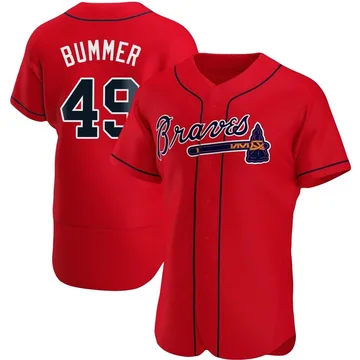 Aaron Bummer Men's Atlanta Braves Authentic Alternate Jersey - Red