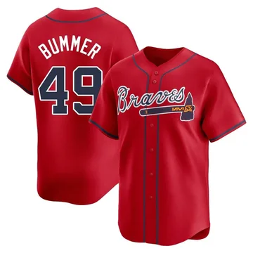 Aaron Bummer Men's Atlanta Braves Limited Alternate Jersey - Red