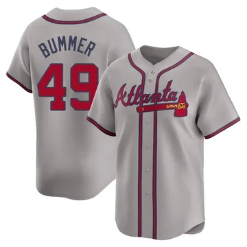 Aaron Bummer Men's Atlanta Braves Limited Away Jersey - Gray