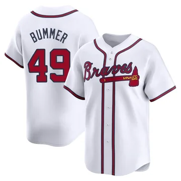 Aaron Bummer Men's Atlanta Braves Limited Home Jersey - White