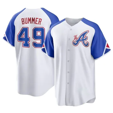 Aaron Bummer Men's Atlanta Braves Replica 2023 City Connect Jersey - White