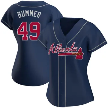 Aaron Bummer Women's Atlanta Braves Authentic Alternate Jersey - Navy