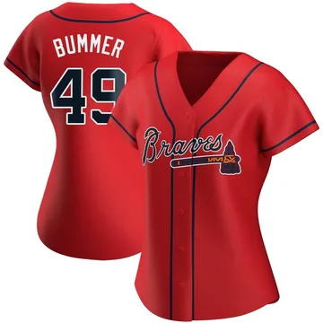 Aaron Bummer Women's Atlanta Braves Authentic Alternate Jersey - Red