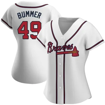 Aaron Bummer Women's Atlanta Braves Authentic Home Jersey - White