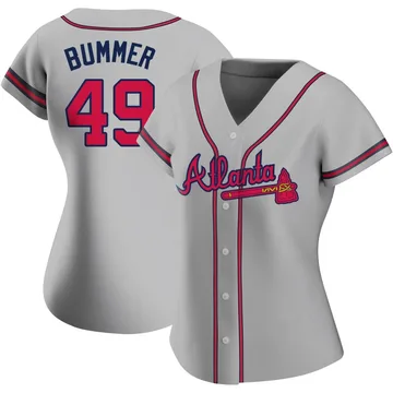 Aaron Bummer Women's Atlanta Braves Authentic Road Jersey - Gray