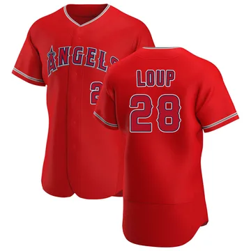 Aaron Loup Men's Los Angeles Angels Authentic Alternate Jersey - Scarlet