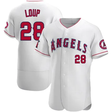 Aaron Loup Men's Los Angeles Angels Authentic Jersey - White