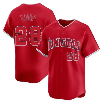 Aaron Loup Men's Los Angeles Angels Limited Alternate Jersey - Red