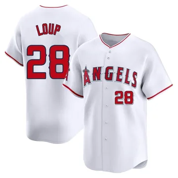 Aaron Loup Men's Los Angeles Angels Limited Home Jersey - White