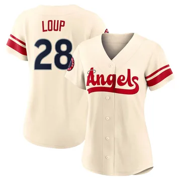 Aaron Loup Women's Los Angeles Angels Authentic 2022 City Connect Jersey - Cream