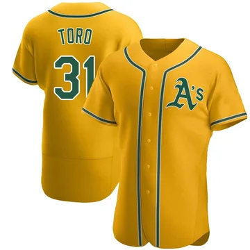 Abraham Toro Men's Oakland Athletics Authentic Alternate Jersey - Gold