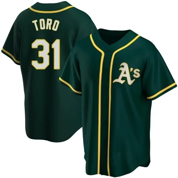 Abraham Toro Men's Oakland Athletics Replica Alternate Jersey - Green