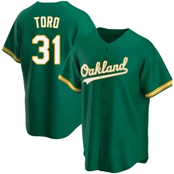 Abraham Toro Men's Oakland Athletics Replica Kelly Alternate Jersey - Green