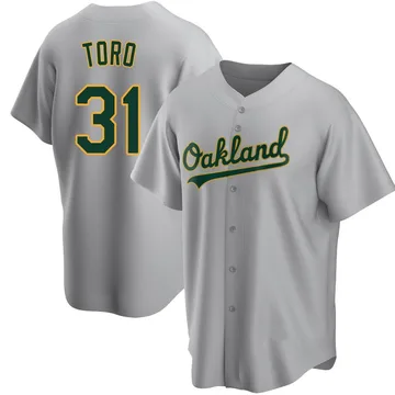 Abraham Toro Men's Oakland Athletics Replica Road Jersey - Gray