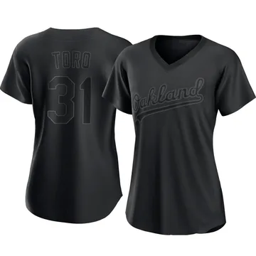 Abraham Toro Women's Oakland Athletics Authentic Pitch Fashion Jersey - Black