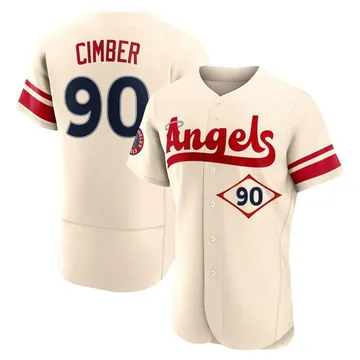 Adam Cimber Men's Los Angeles Angels Authentic 2022 City Connect Jersey - Cream