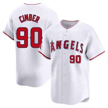 Adam Cimber Men's Los Angeles Angels Limited Home Jersey - White