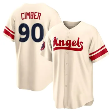 Adam Cimber Men's Los Angeles Angels Replica 2022 City Connect Jersey - Cream