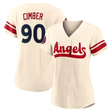 Adam Cimber Women's Los Angeles Angels Authentic 2022 City Connect Jersey - Cream