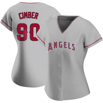 Adam Cimber Women's Los Angeles Angels Authentic Silver Road Jersey