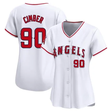 Adam Cimber Women's Los Angeles Angels Limited Home Jersey - White