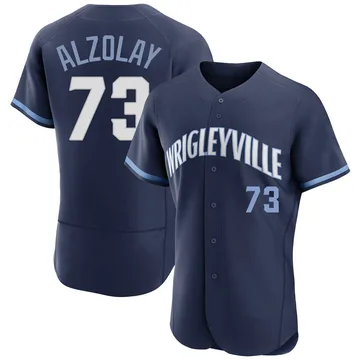 Adbert Alzolay Men's Chicago Cubs Authentic 2021 City Connect Jersey - Navy