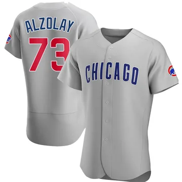 Adbert Alzolay Men's Chicago Cubs Authentic Road Jersey - Gray