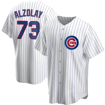 Adbert Alzolay Men's Chicago Cubs Replica Home Jersey - White