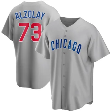 Adbert Alzolay Men's Chicago Cubs Replica Road Jersey - Gray