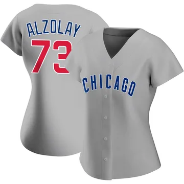 Adbert Alzolay Women's Chicago Cubs Authentic Road Jersey - Gray