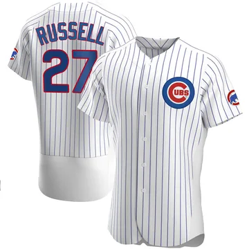 Addison Russell Men's Chicago Cubs Authentic Home Jersey - White