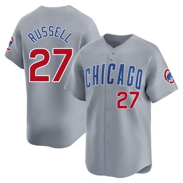 Addison Russell Men's Chicago Cubs Limited Road Jersey - Gray