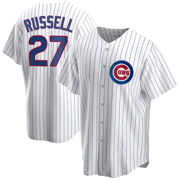 Addison Russell Men's Chicago Cubs Replica Home Jersey - White