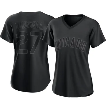 Addison Russell Women's Chicago Cubs Authentic Pitch Fashion Jersey - Black