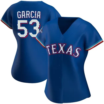 Adolis Garcia Women's Texas Rangers Authentic Alternate 2023 World Series Champions Jersey - Royal