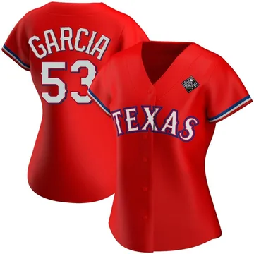 Adolis Garcia Women's Texas Rangers Authentic Alternate 2023 World Series Jersey - Red