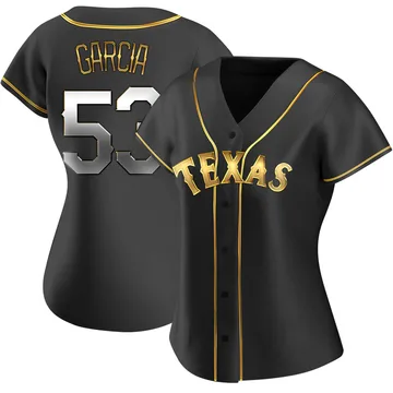 Adolis Garcia Women's Texas Rangers Replica Alternate Jersey - Black Golden