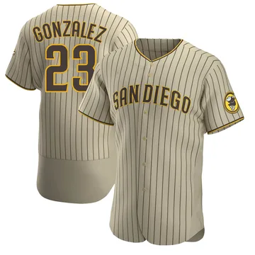 Adrian Gonzalez Men's San Diego Padres Authentic Alternate Jersey - Tan/Brown