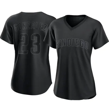 Adrian Gonzalez Women's San Diego Padres Authentic Pitch Fashion Jersey - Black