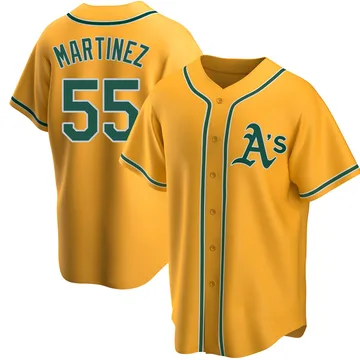 Adrian Martinez Men's Oakland Athletics Replica Alternate Jersey - Gold