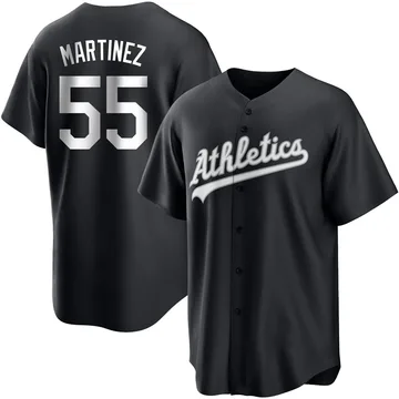 Adrian Martinez Men's Oakland Athletics Replica Jersey - Black/White