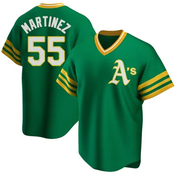 Adrian Martinez Men's Oakland Athletics Replica R Kelly Road Cooperstown Collection Jersey - Green